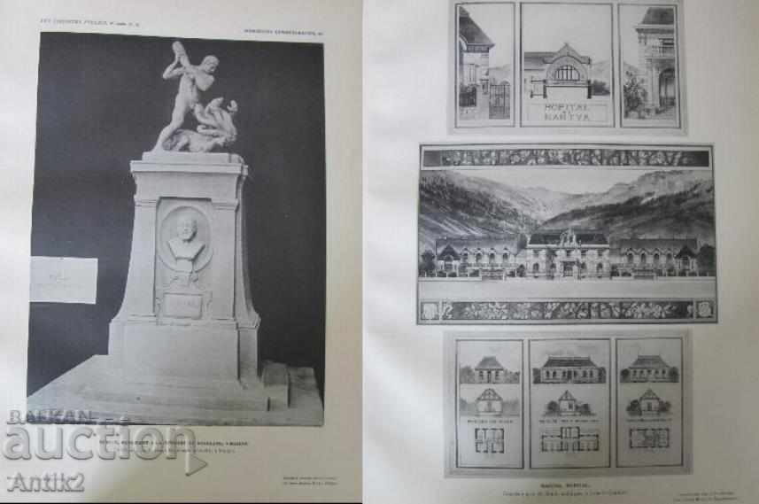 1895-1907 Art Nouveau Album LES CONCOURS PUBLICS DARCHITEC TURE - 6 1895-1907 Art Nouveau Album LES CONCOURS PUBLICS DARCHITEC TURE - 6