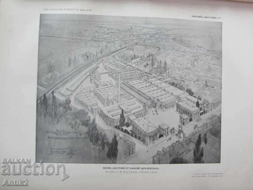 Delivery of 1895-1907 Art Nouveau Album LES CONCOURS PUBLICS DARCHITEC TURE Delivery of 1895-1907 Art Nouveau Album LES CONCOURS PUBLICS DARCHITEC TURE
