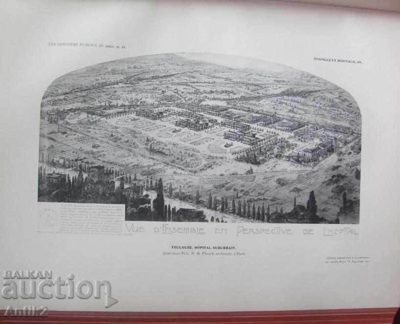 1895-1907 Art Nouveau Album LES CONCOURS PUBLICS DARCHITEC TURE - 6 1895-1907 Art Nouveau Album LES CONCOURS PUBLICS DARCHITEC TURE - 6