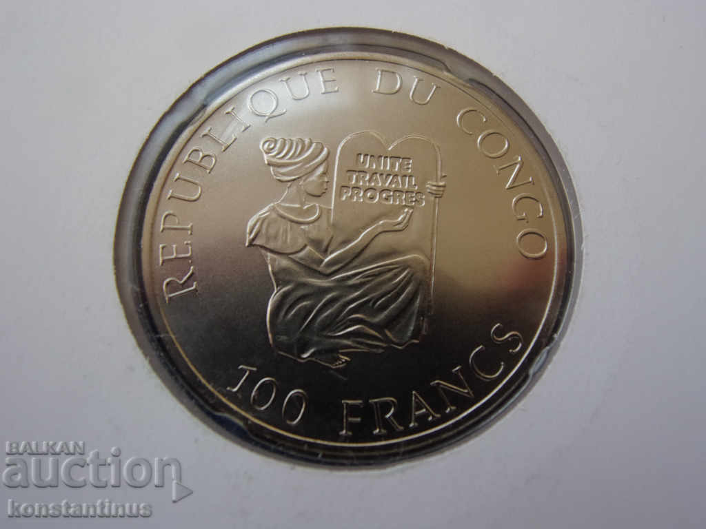 Livrarea Congo 100 Franci 1993 UNC Rare Livrarea Congo 100 Franci 1993 UNC Rare