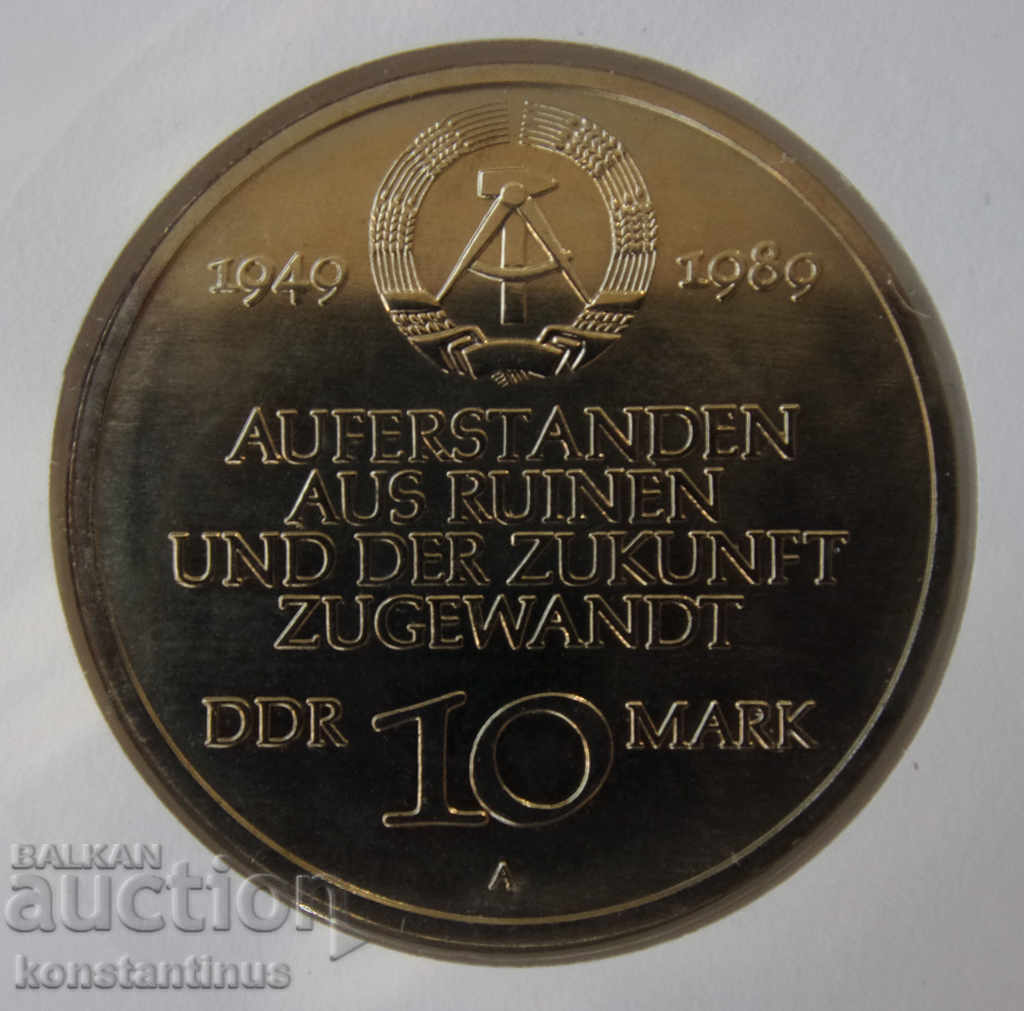 Germania 2 x 10 Mark GFR + GDR 1989 UNC PROOF Rare - 6