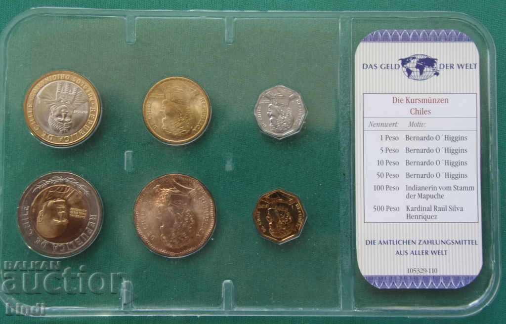 Licitație Chile Bank Set monede UNC Licitație Chile Bank Set monede UNC