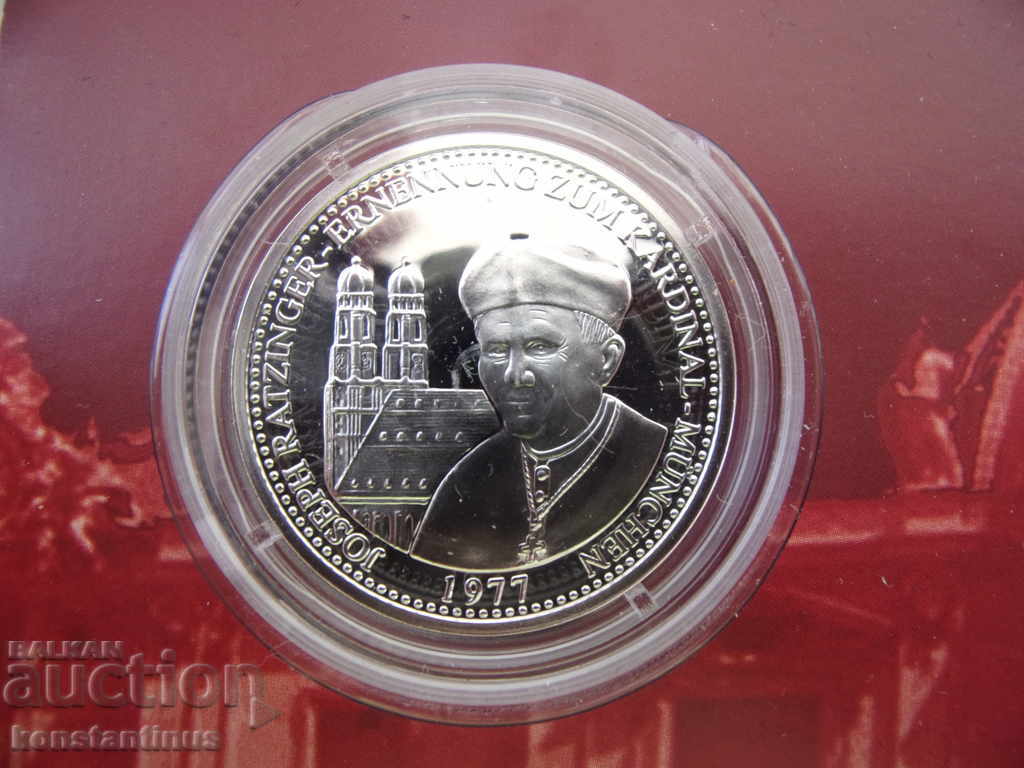 Licitație Germania Cariera Papei Benedict al XVI-lea - 4 piese Argint Rare