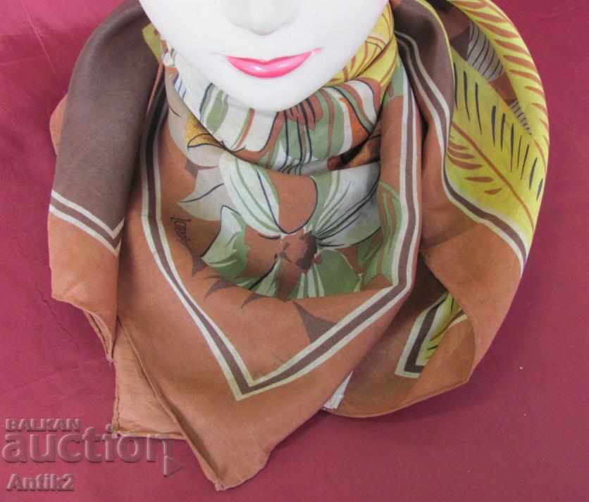 50s Old Ladies' Silk Scarf LOREDANO - 6