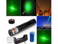 Powerful green laser with a rechargeable battery up to 10,000 meters
