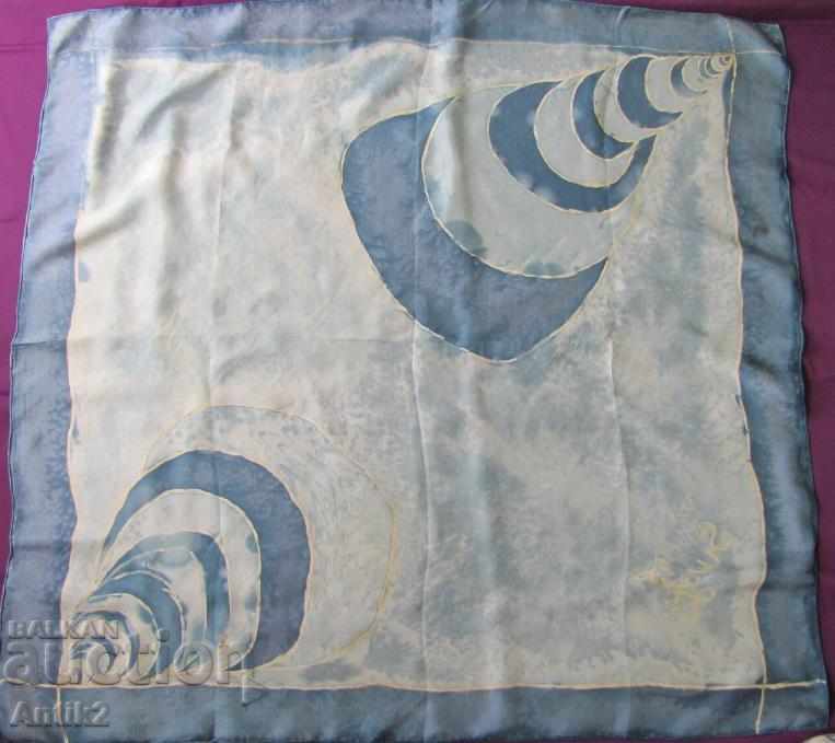 70s Hand Drawn Author's Silk Ladies Scarf with price 90.00 BGN | € 46.02 70s Hand Drawn Author's Silk Ladies Scarf with price 90.00 BGN | € 46.02