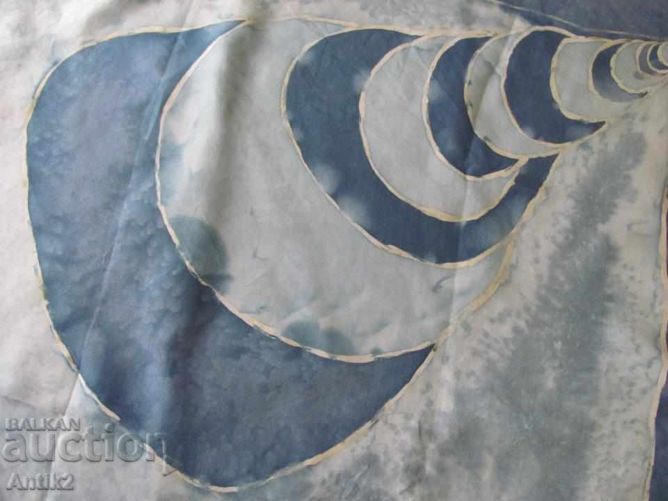 70s Hand Drawn Author's Silk Ladies Scarf - 6 70s Hand Drawn Author's Silk Ladies Scarf - 6