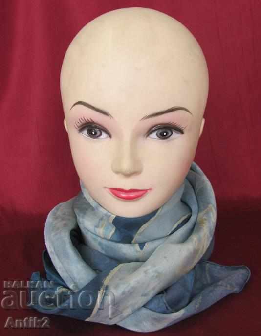 70s Hand Drawn Author's Silk Ladies Scarf - 7 70s Hand Drawn Author's Silk Ladies Scarf - 7