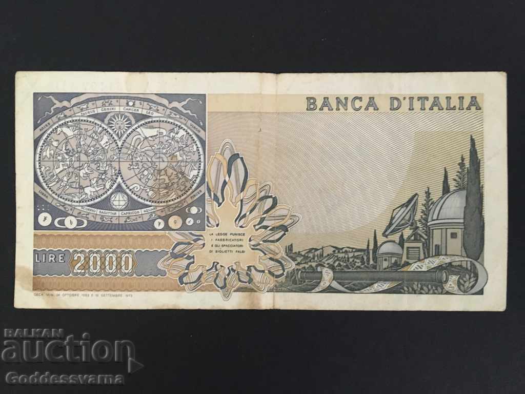 Italia Înlocuire 2000 Lire 1976 Pick 113c Ref XA 551107 D cu preț 18.00 BGN | € 9.20
