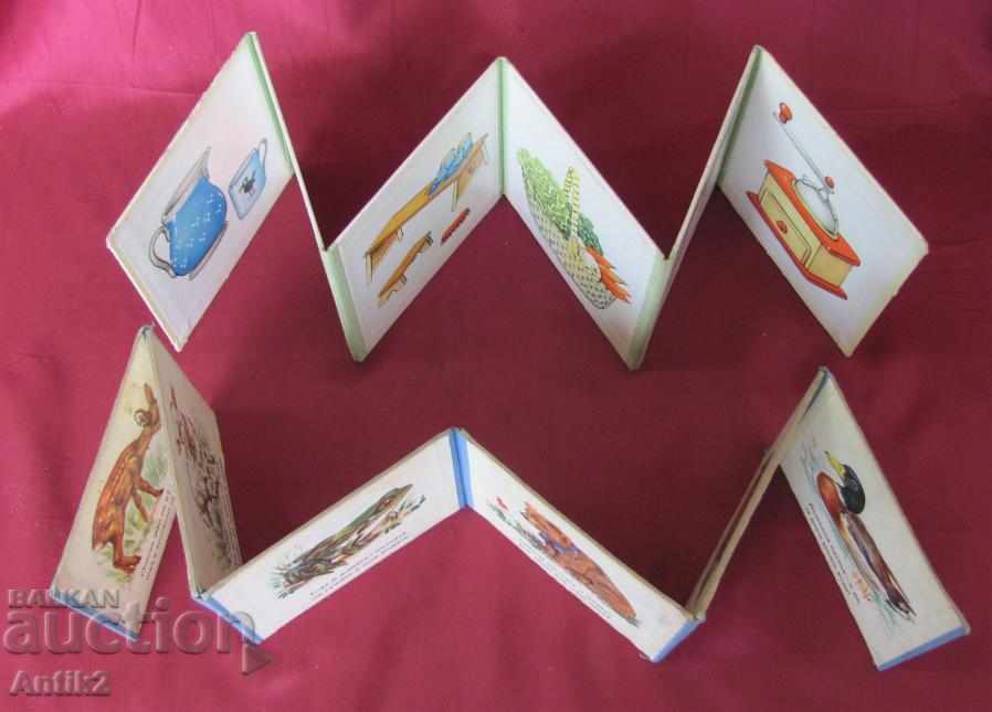 Auction 60s Old Cardboard Children's Booklet 2 pieces Auction 60s Old Cardboard Children's Booklet 2 pieces