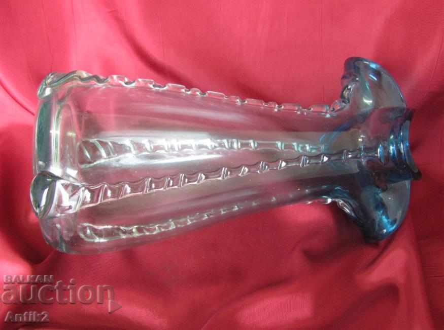 Стара Морано Кристално Стъкло голяма масивна Ваза - 5 Стара Морано Кристално Стъкло голяма масивна Ваза - 5