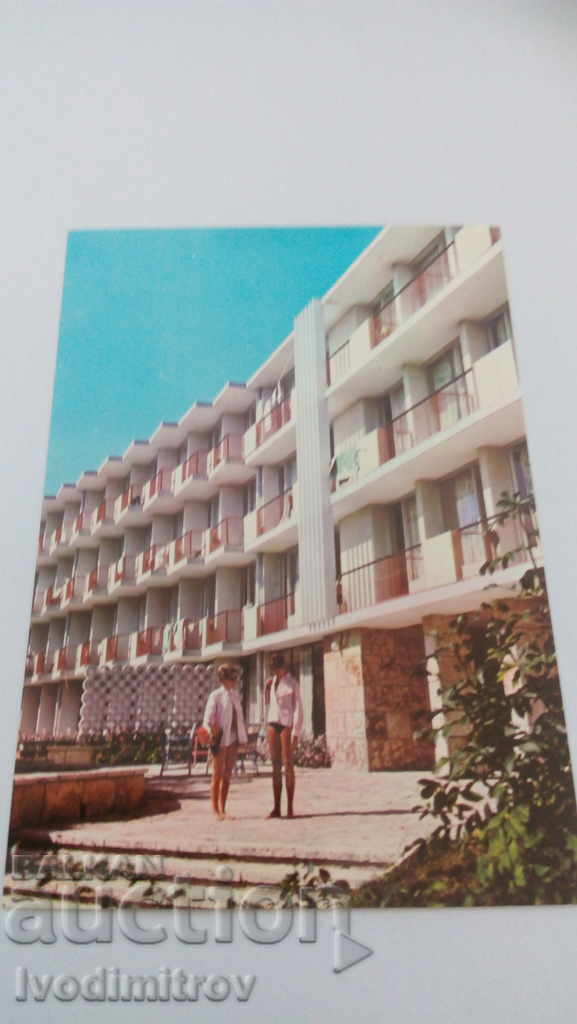 Postcard Zlatni Pyasatsi Hotel Mimosa 1968