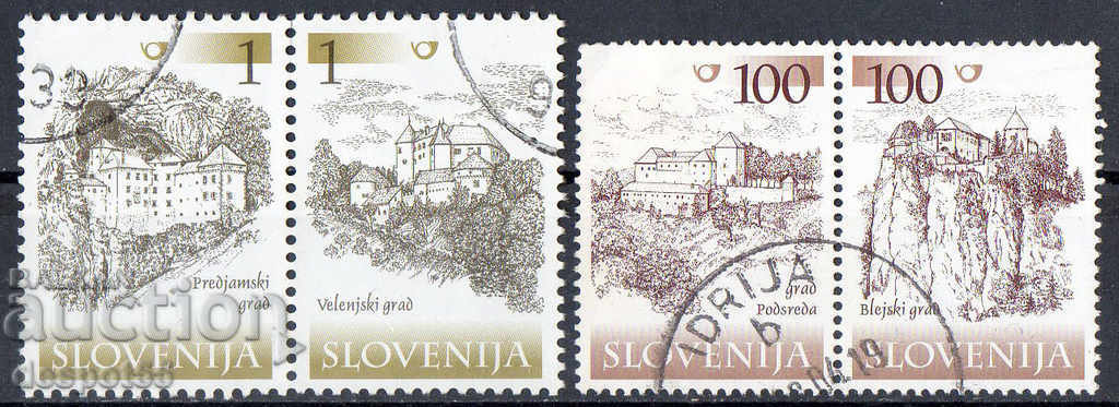 2000. Slovenia. Castelele și Cetățile din Slovenia.