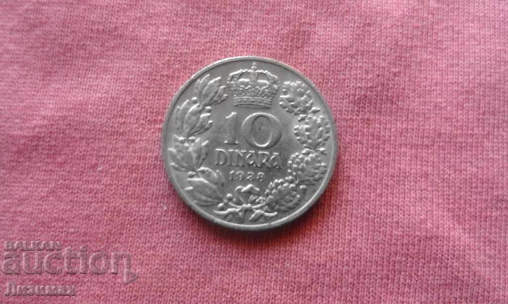 10 dinari în 1938 Shtogoslavia - PERFECT!