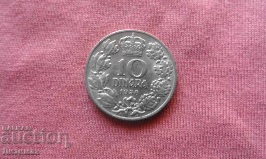 10 dinari 1938 Iugoslavia - PERFECTĂ!