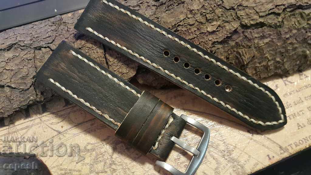 Leather watch strap 26mm Genuine leather 373 with price 40.00 BGN | € 20.45 Leather watch strap 26mm Genuine leather 373 with price 40.00 BGN | € 20.45