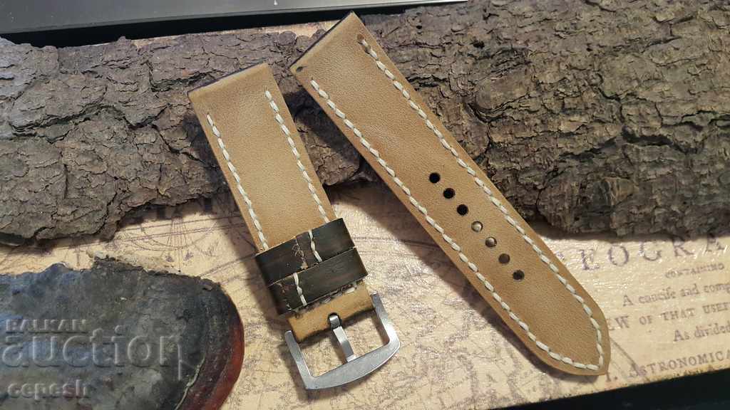 Auction Leather watch strap 26mm Genuine leather 373 Auction Leather watch strap 26mm Genuine leather 373