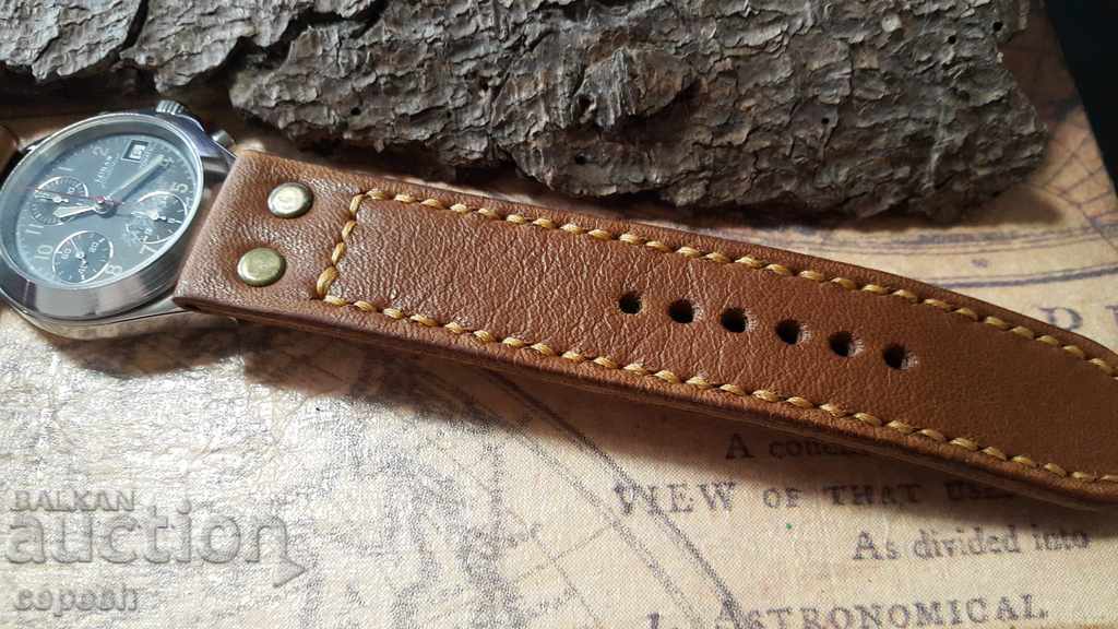 Leather watch strap 24mm Genuine leather manual 415 - 5 Leather watch strap 24mm Genuine leather manual 415 - 5