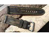 Leather watch strap 24mm Genuine leather handmade 445