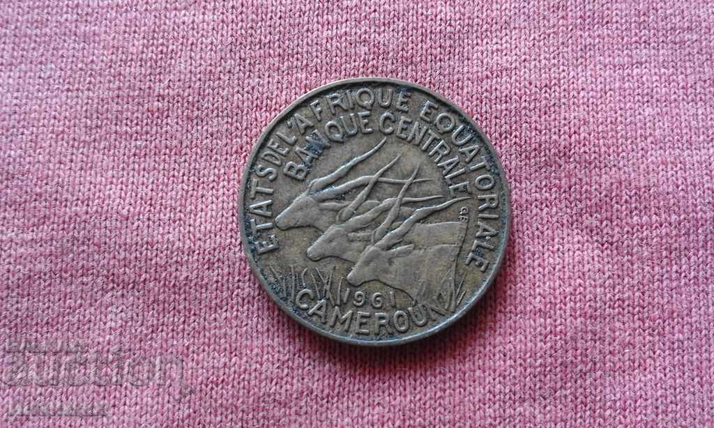 French Equatorial Africa and Cameroon - 5 francs 1961 - RRR!