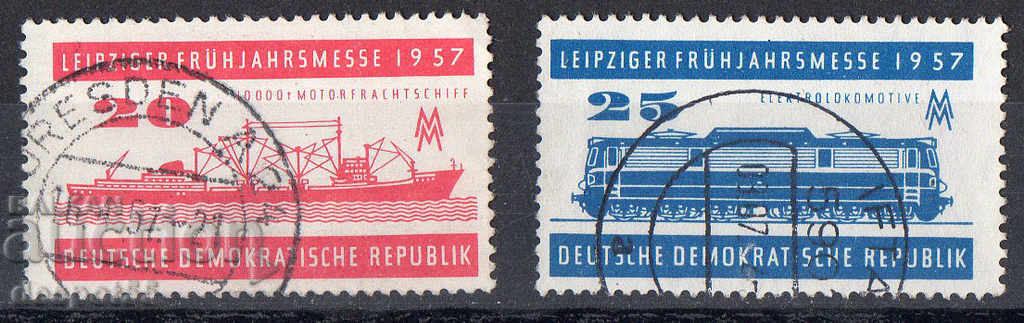 1957. GDR. Leipzig Târg de primăvară.