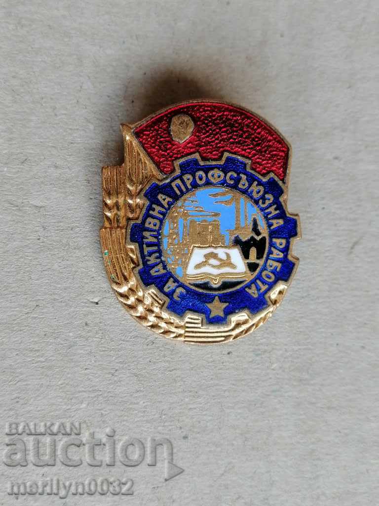 Badge with enamel medal badge