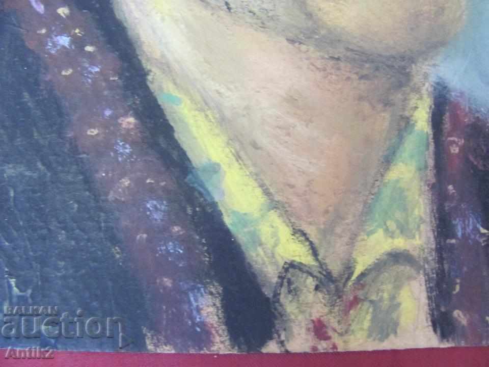 Delivery of 19th Century Original Oil Painting Portrait Delivery of 19th Century Original Oil Painting Portrait