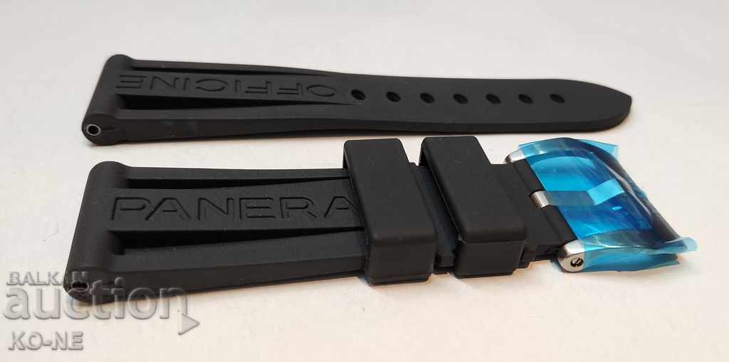 Black silicone strap PANERAI PANERAI - 7 Black silicone strap PANERAI PANERAI - 7