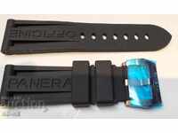 Black silicone strap PANERAI PANERAI