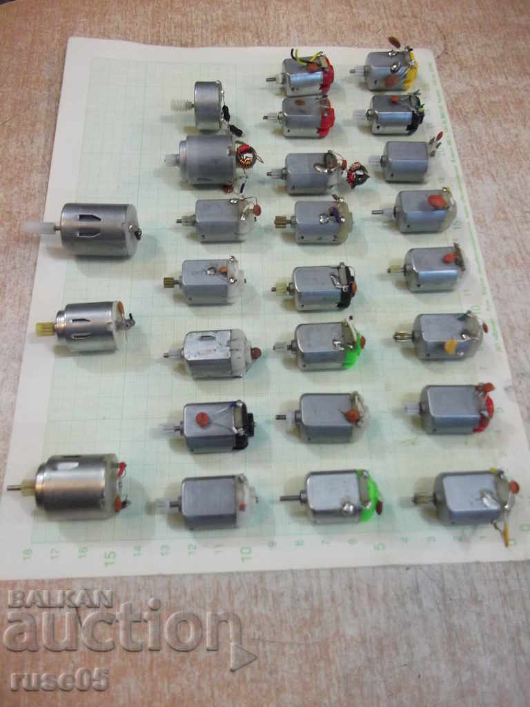 Auction  Lot of 26 pcs. dc microelectric motors