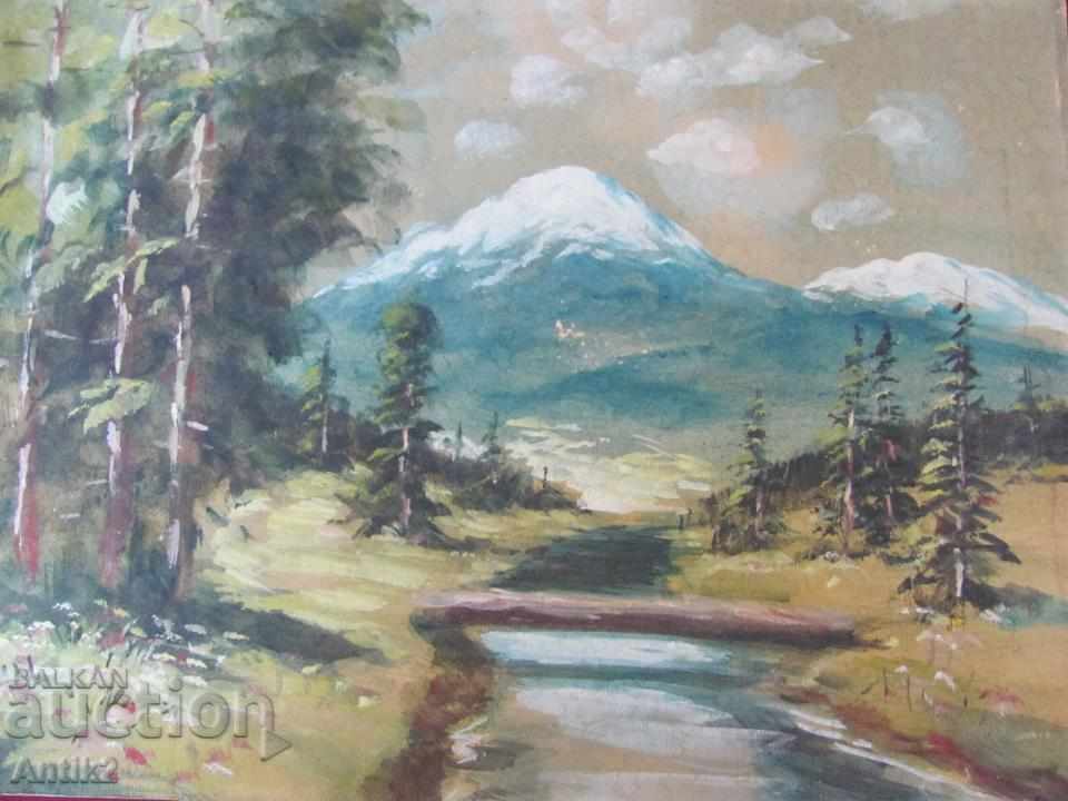 30's Original Author Painting watercolor with price 42.00 BGN | € 21.47