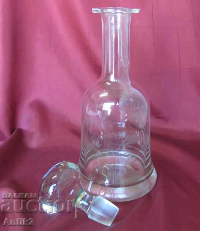 30s Art Deco Big Glass Garaf with price 95.00 BGN | € 48.57 30s Art Deco Big Glass Garaf with price 95.00 BGN | € 48.57