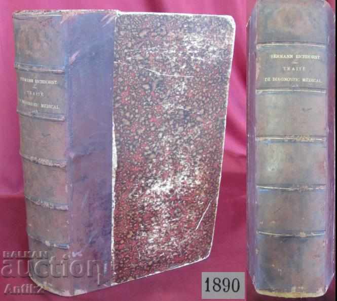 1890 Antique Medical Book Παρίσι