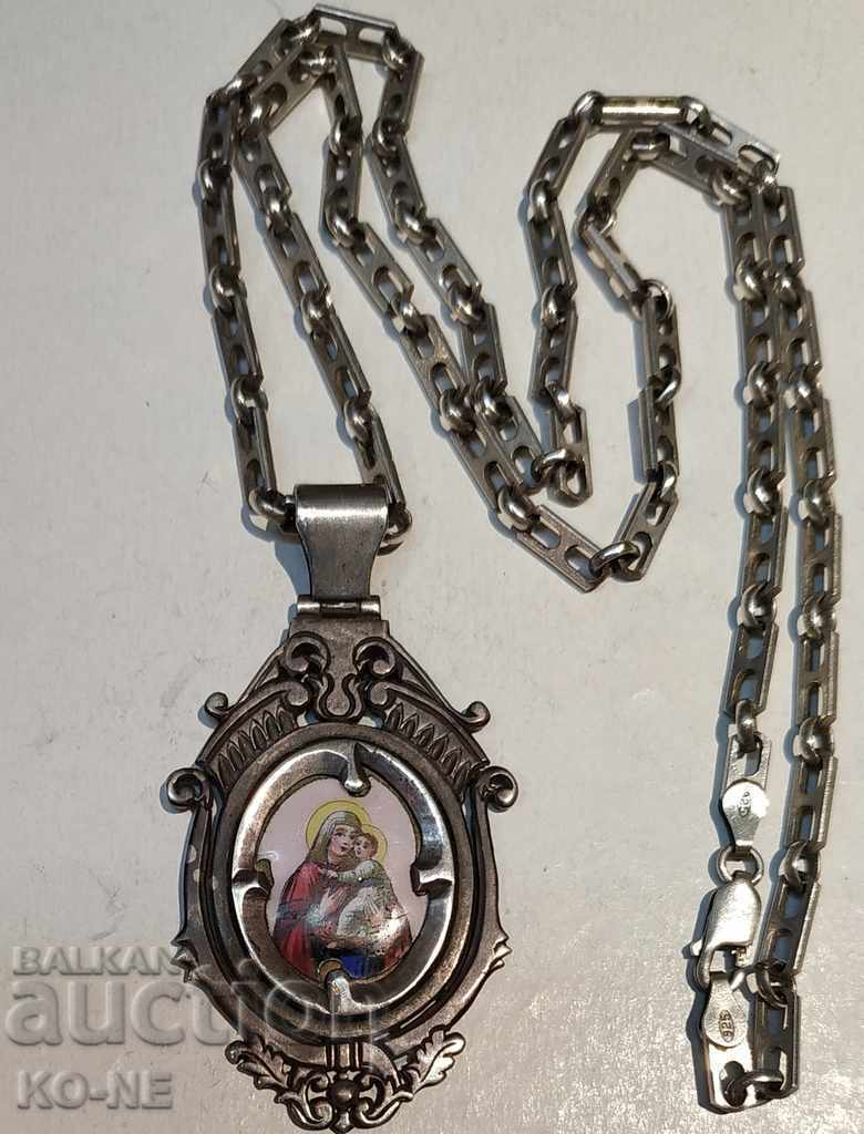 Медалйон Царска Русия - сребро емайл Медалйон Царска Русия - сребро емайл