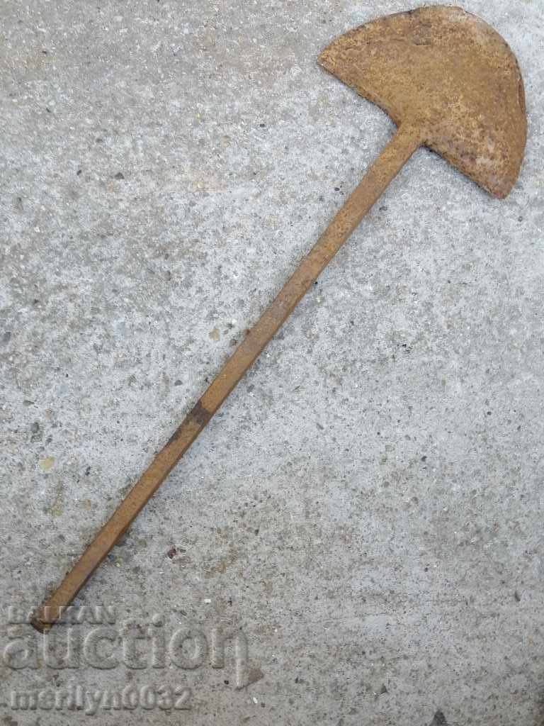 Hand-forged ploughshare from an old plough, wrought iron flail with price 49.00 BGN | € 25.05 Hand-forged ploughshare from an old plough, wrought iron flail with price 49.00 BGN | € 25.05