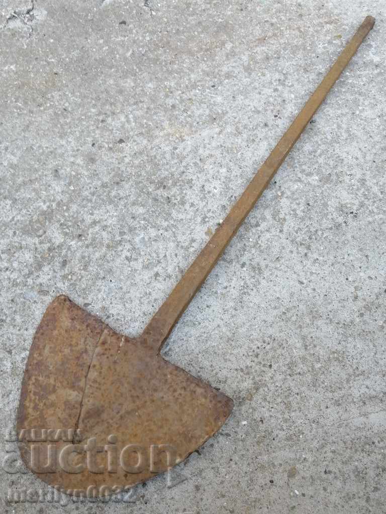 Delivery of Hand-forged ploughshare from an old plough, wrought iron flail Delivery of Hand-forged ploughshare from an old plough, wrought iron flail