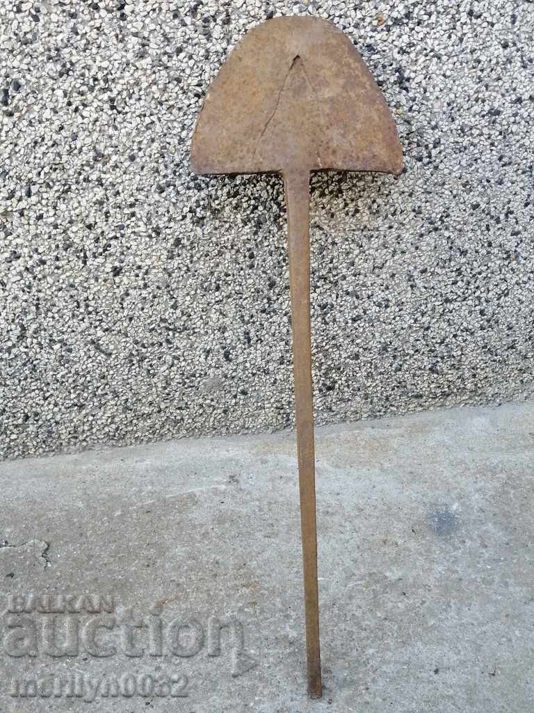 Hand-forged ploughshare from an old plough, wrought iron flail - 5 Hand-forged ploughshare from an old plough, wrought iron flail - 5