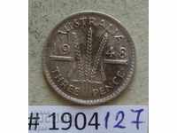 3 pence 1948 Australia argint