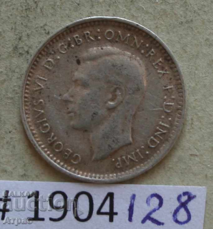 3 pans 1944 argint australian cu preț € 3.07 | 6.00 BGN