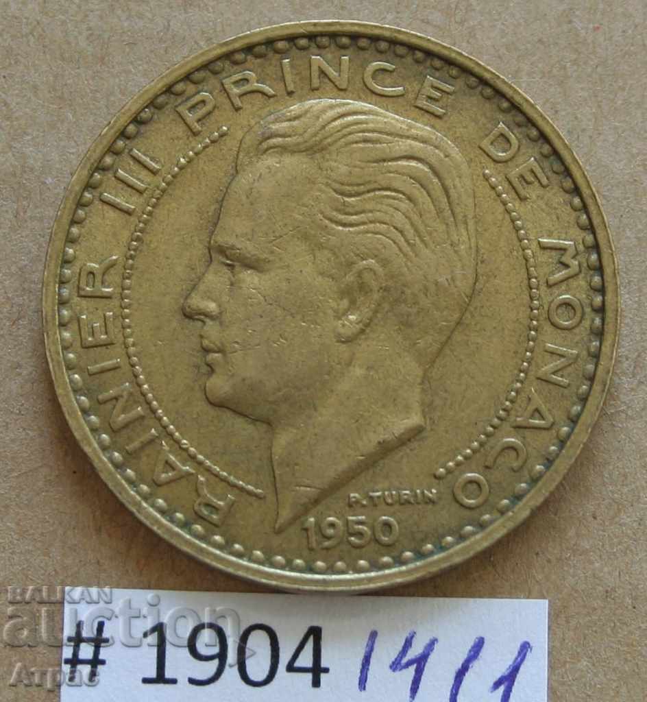 50 франка  1950 Монако с цена € 3.83 | 7.49 лв.