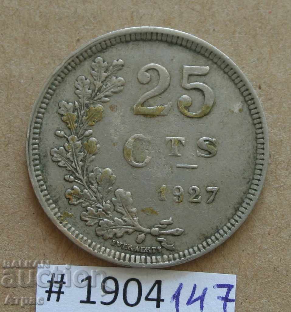 25 сантим 1927  Люксембург
