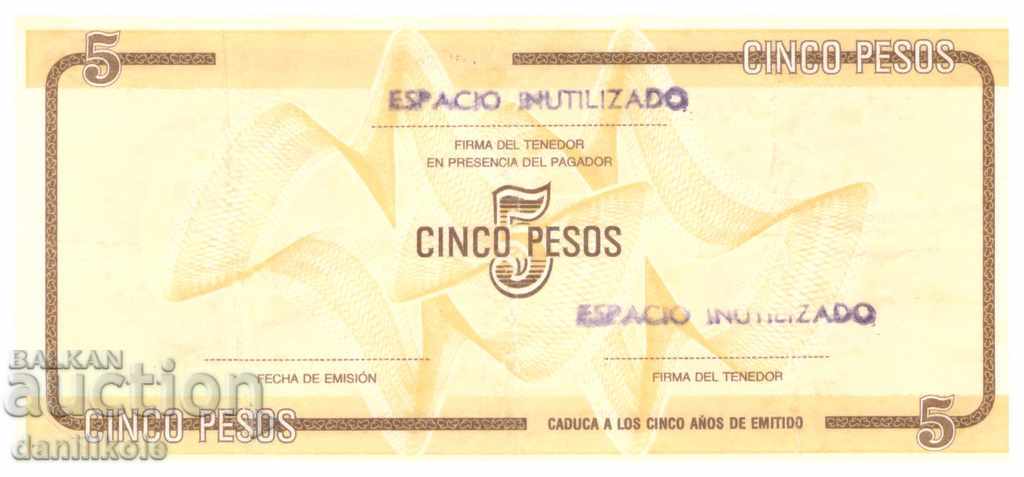 * $ * Y * $ * CUBA 5 CURRENCY Pesos 1970s 1980s - RARE * $ * Y * $ * with price 9.00 BGN | € 4.60 * $ * Y * $ * CUBA 5 CURRENCY Pesos 1970s 1980s - RARE * $ * Y * $ * with price 9.00 BGN | € 4.60