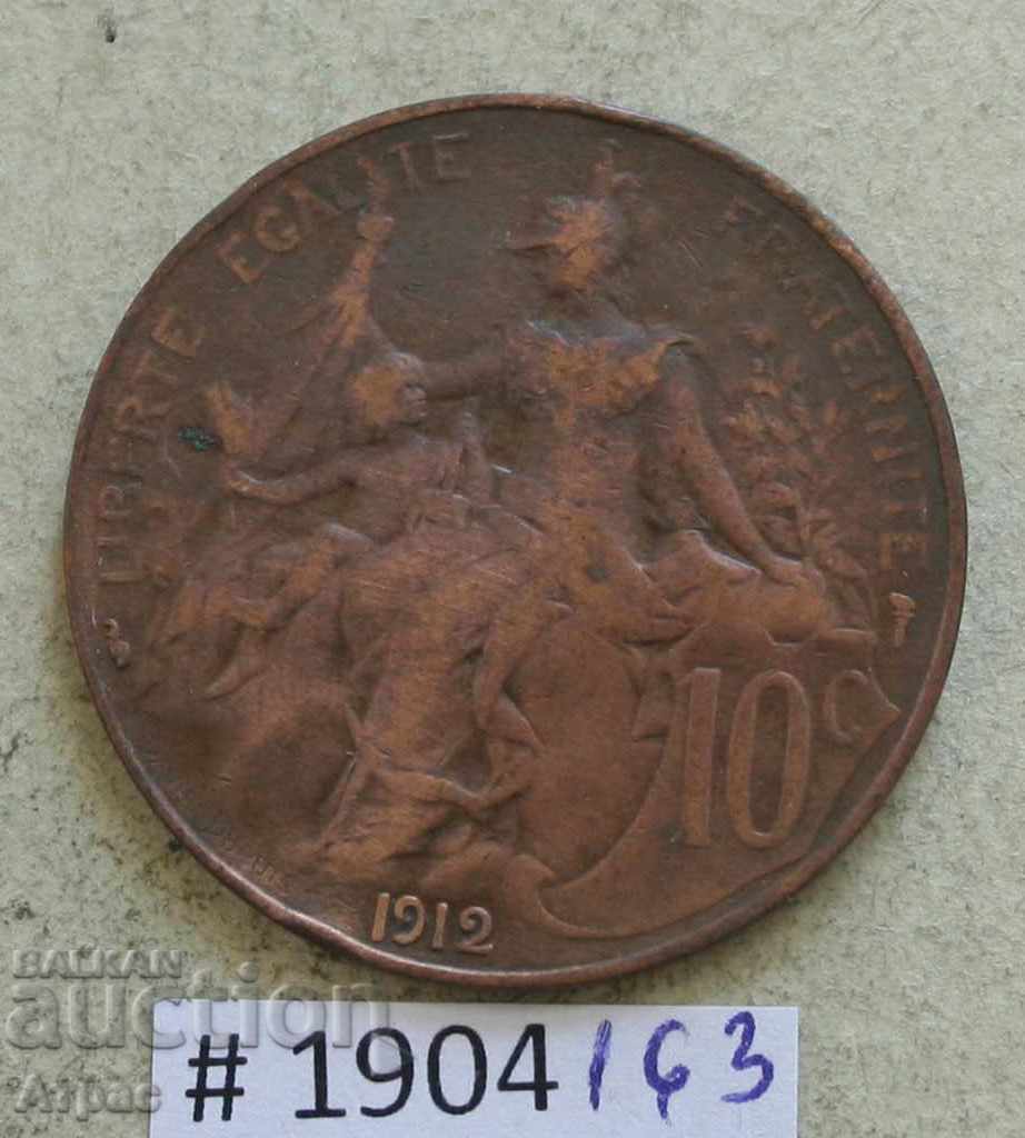 10 centimes 1912 -France