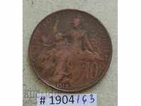 10 centimes 1912 -France