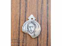 old Renaissance religious jewelry mother of pearl icon