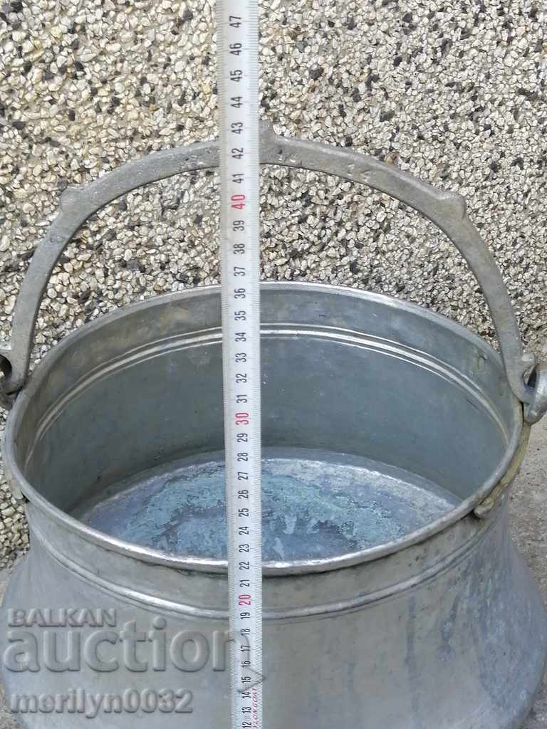 Old cauldron copper pot copper tinned coin with price 136.00 BGN | € 69.54 Old cauldron copper pot copper tinned coin with price 136.00 BGN | € 69.54