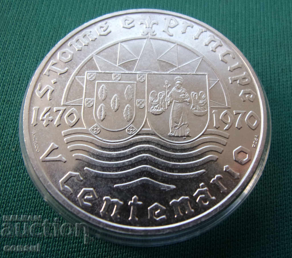 Sf. Toma și Principe 50 Escudo 1970 Argint Rare cu preț € 20.45 | 40.00 BGN
