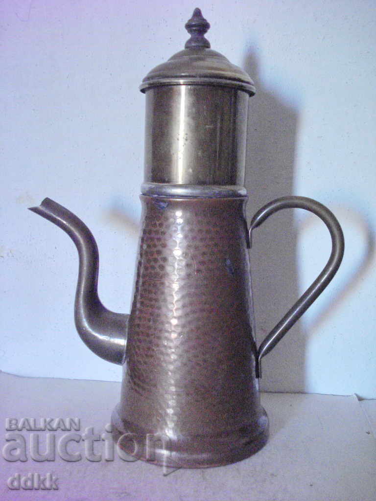 Old teapot copper + brass