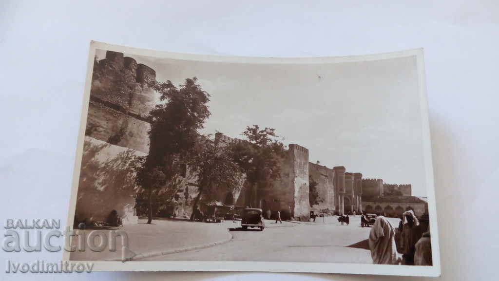 Carte poștală Meknes Remparts 1939