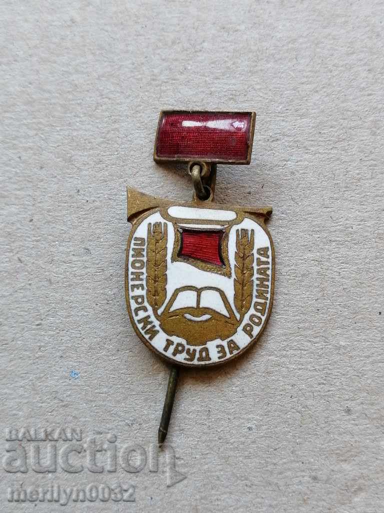 Insignă Pionierescă Muncă pentru Patrie medalie insignă cu preț € 19.94 | 39.00 BGN